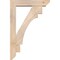 Ekena Millwork Merced Slat Smooth Bracket w/ Offset Brace, Douglas Fir, 5 1/2"W x 24"D x 36"H BKT0604X24X36MRC06SDF - alternate 2
